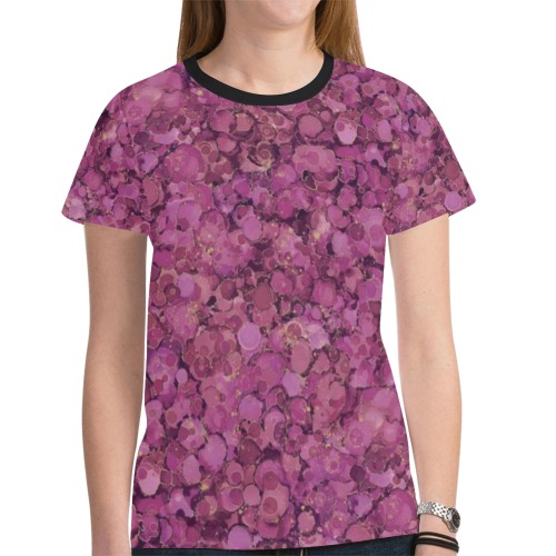 554PO New All Over Print T-shirt for Women (Model T45)