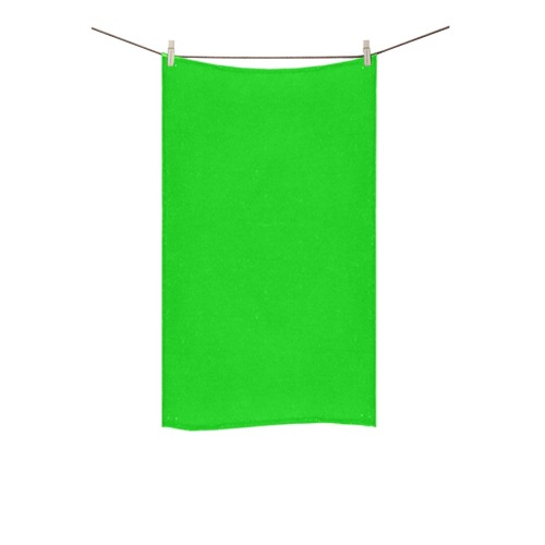 Merry Christmas Green Solid Color Custom Towel 16"x28"