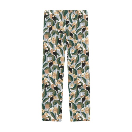 Tucans banana leaf-007 Men's Pajama Trousers