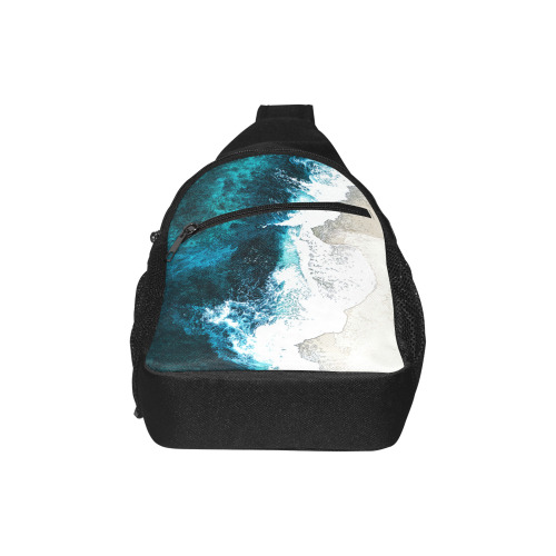 Ocean And Beach Chest Bag-Front Printing (Model 1719)