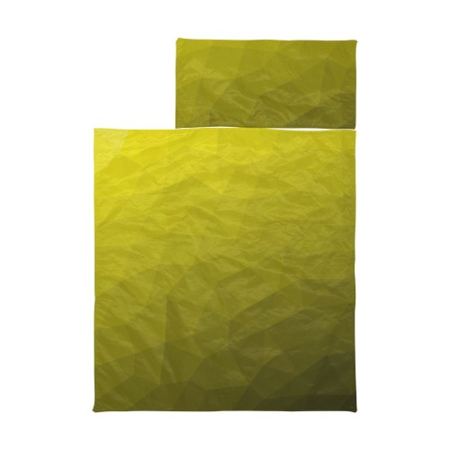 Yellow gradient geometric mesh pattern Kids' Sleeping Bag