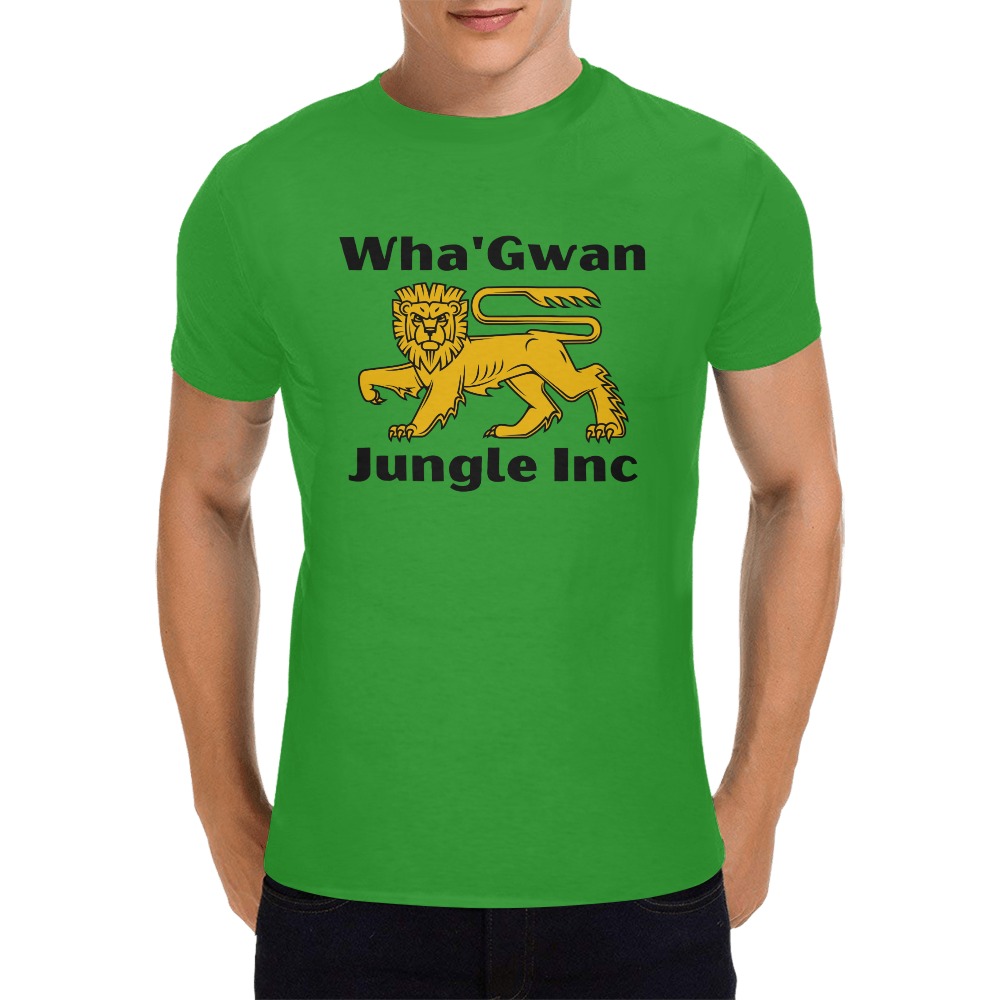 Wha'Gwan Jungle Inc Men's T-Shirt in USA Size (Front Printing Only)