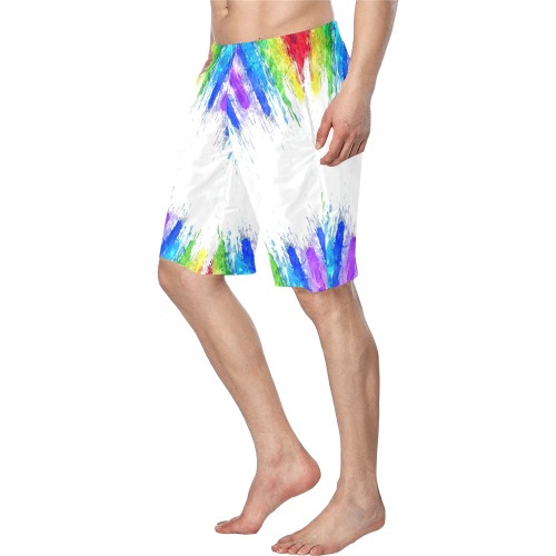 Pride Colors 2022 Pop by Nico Bielow Men's Swim Trunk (Model L21)