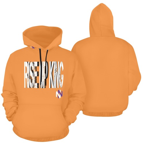 Rise up King Men orange Hoodie All Over Print Hoodie for Men (USA Size) (Model H13)