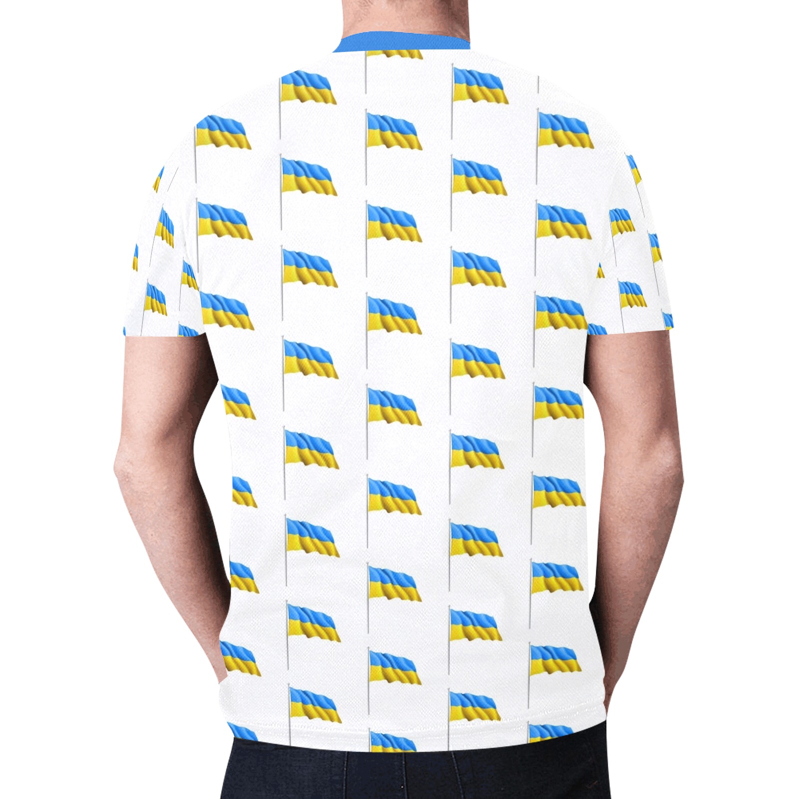 Ukraine Flag Tees New All Over Print T-shirt for Men (Model T45)