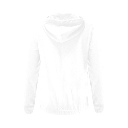 Merry Christmas Green Solid Color All Over Print Full Zip Hoodie for Women (Model H14)