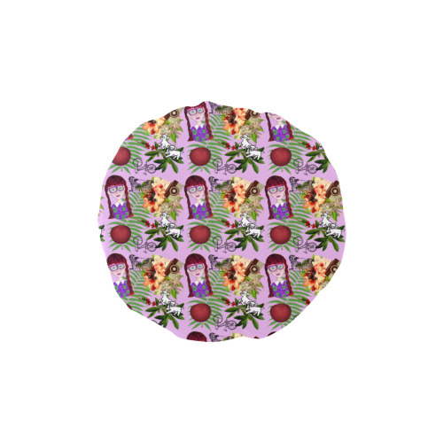 purple glasses girl pattern lilac Shower Cap