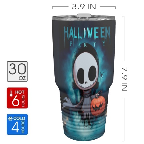 Happy Hello Ween 30oz Insulated Stainless Steel Mobile Tumbler