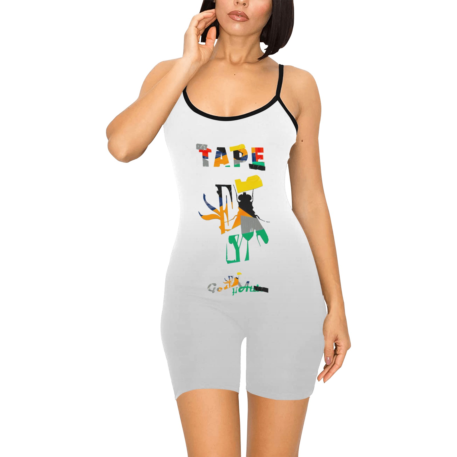 Tape Collectable Fly Women's Short Yoga Bodysuit