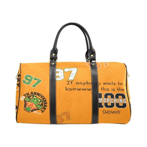 97 27th Anniversary Duffle Bag Orange New Waterproof Travel Bag/Large (Model 1639)