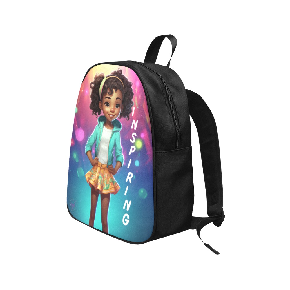 Amari - Fabric School Backpack (Medium) Fabric School Backpack (Model 1682) (Medium)