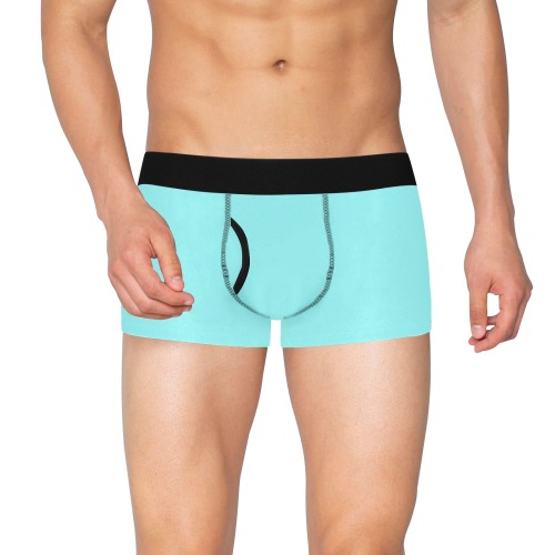 color ice blue Men's Boxer Briefs with Fly (Model L49)