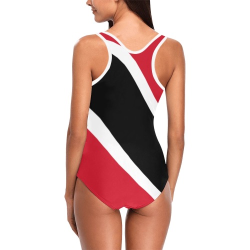 Flag_of_Trinidad_and_Tobago.svg Vest One Piece Swimsuit (Model S04)
