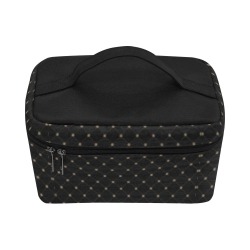 Black Net Cosmetic Bag Cosmetic Bag/Large (Model 1658)