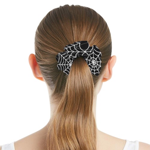 Spider Web All Over Print Hair Scrunchie