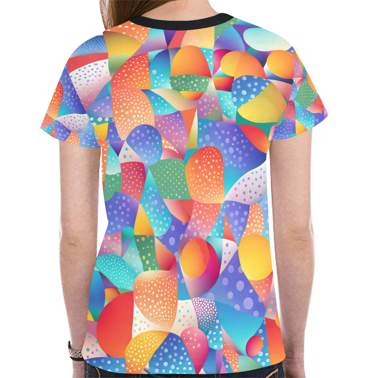 Sunset Ocean Waves New All Over Print T-shirt for Women (Model T45)