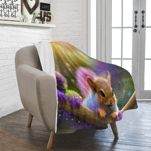 Baby Squirell Ultra-Soft Micro Fleece Blanket 30''x40''
