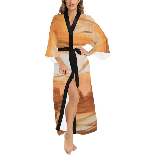 sunset Long Kimono Robe