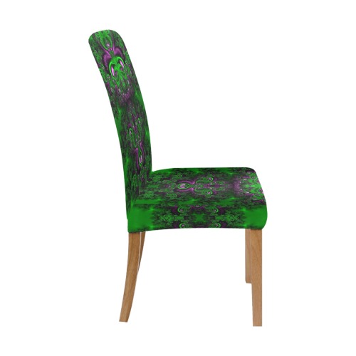 Early Summer Green Frost Fractal Chair Cover (Pack of 4)