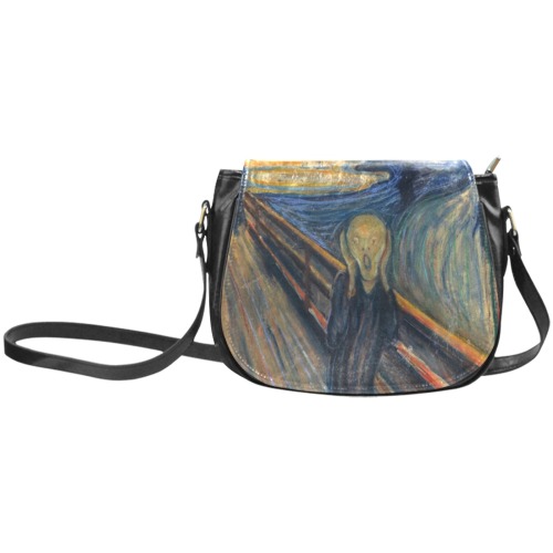 Edvard Munch-The scream Classic Saddle Bag/Small (Model 1648)