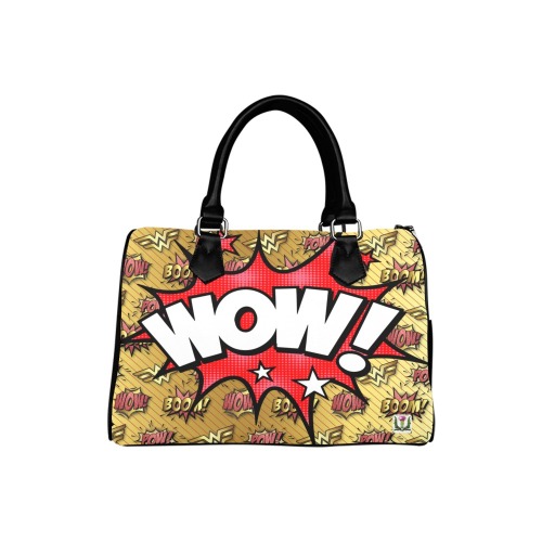 FD's Pop Art Collection- Wonder Woman Wow! 53086 Boston Handbag (Model 1621)