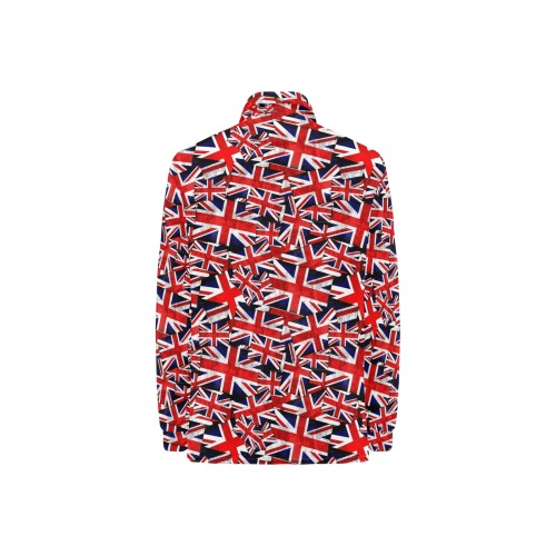 Union Jack British Flag Women's Long Sleeve Polo Shirt (Model T73)