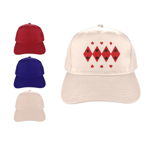 Black and Red Playing Card Shapes