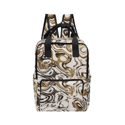 Marble Bronze Twin Handle Backpack (Model 1732)