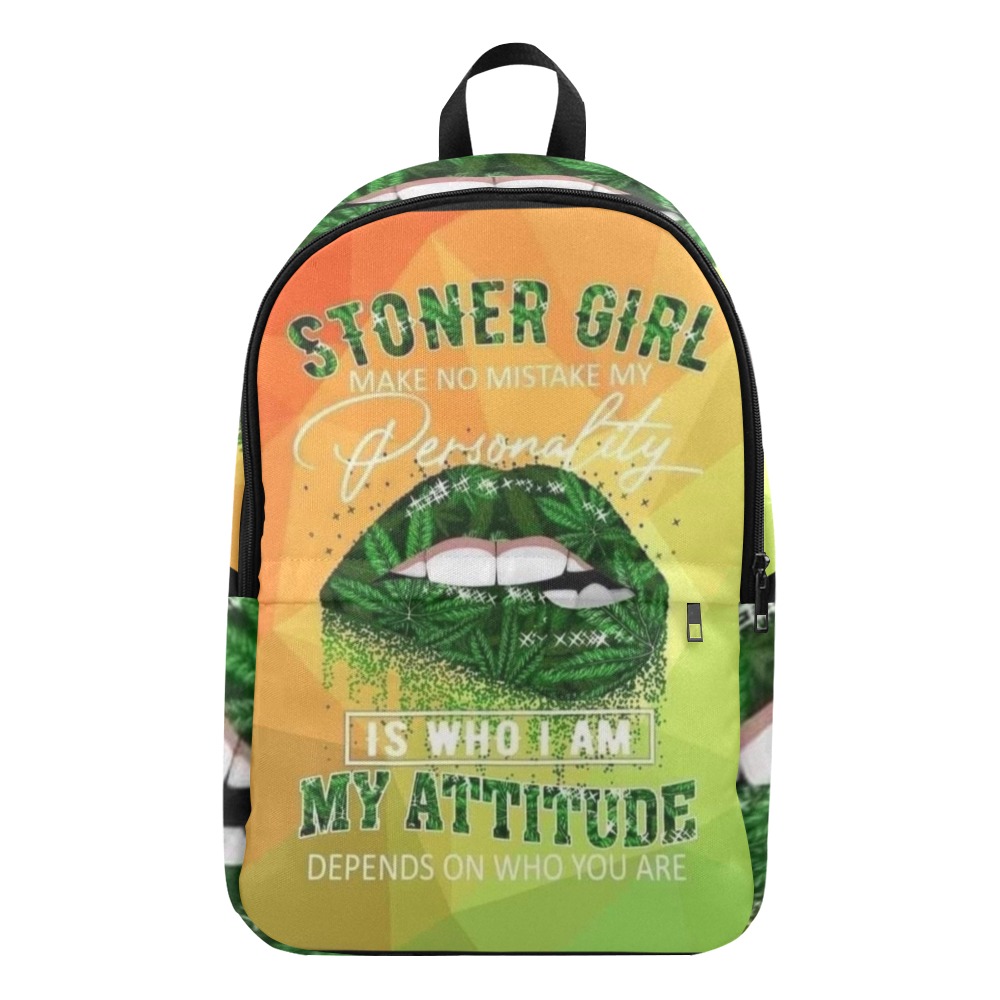 Stoner girl personality backpack Fabric Backpack for Adult (Model 1659)