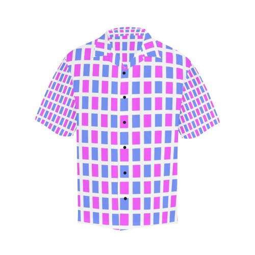 pink and blue Hawaiian Shirt (Model T58)