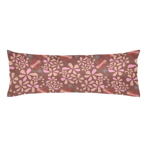 Unique trendy floral pattern Body Pillow Case 20" x 54" (Two Sides)