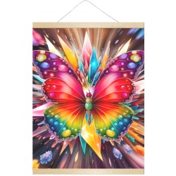 Crystal Butterfly Hanging Poster 18"x24"