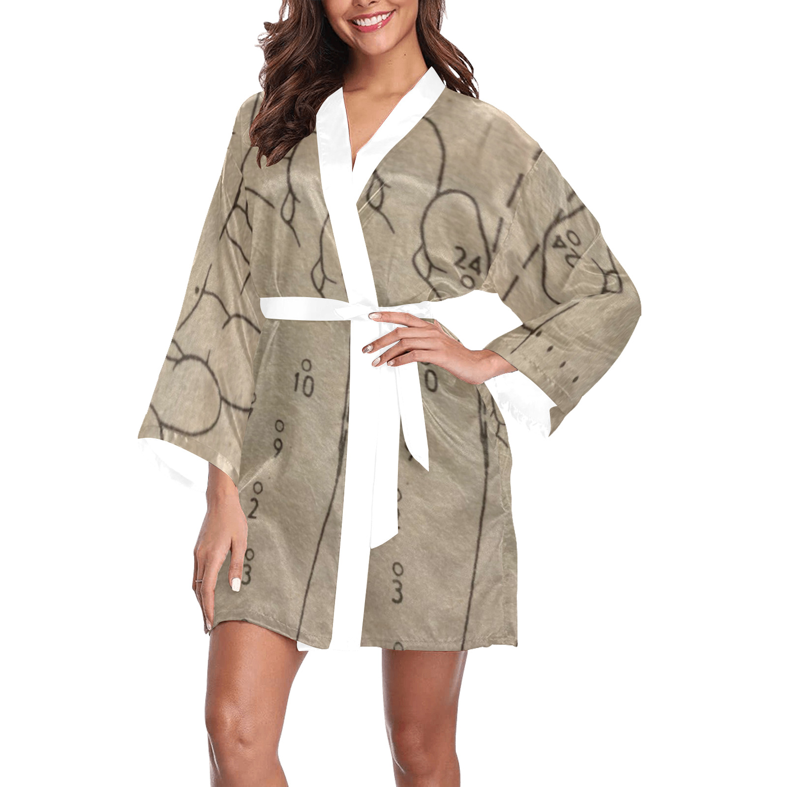 active points a feet. Long Sleeve Kimono Robe