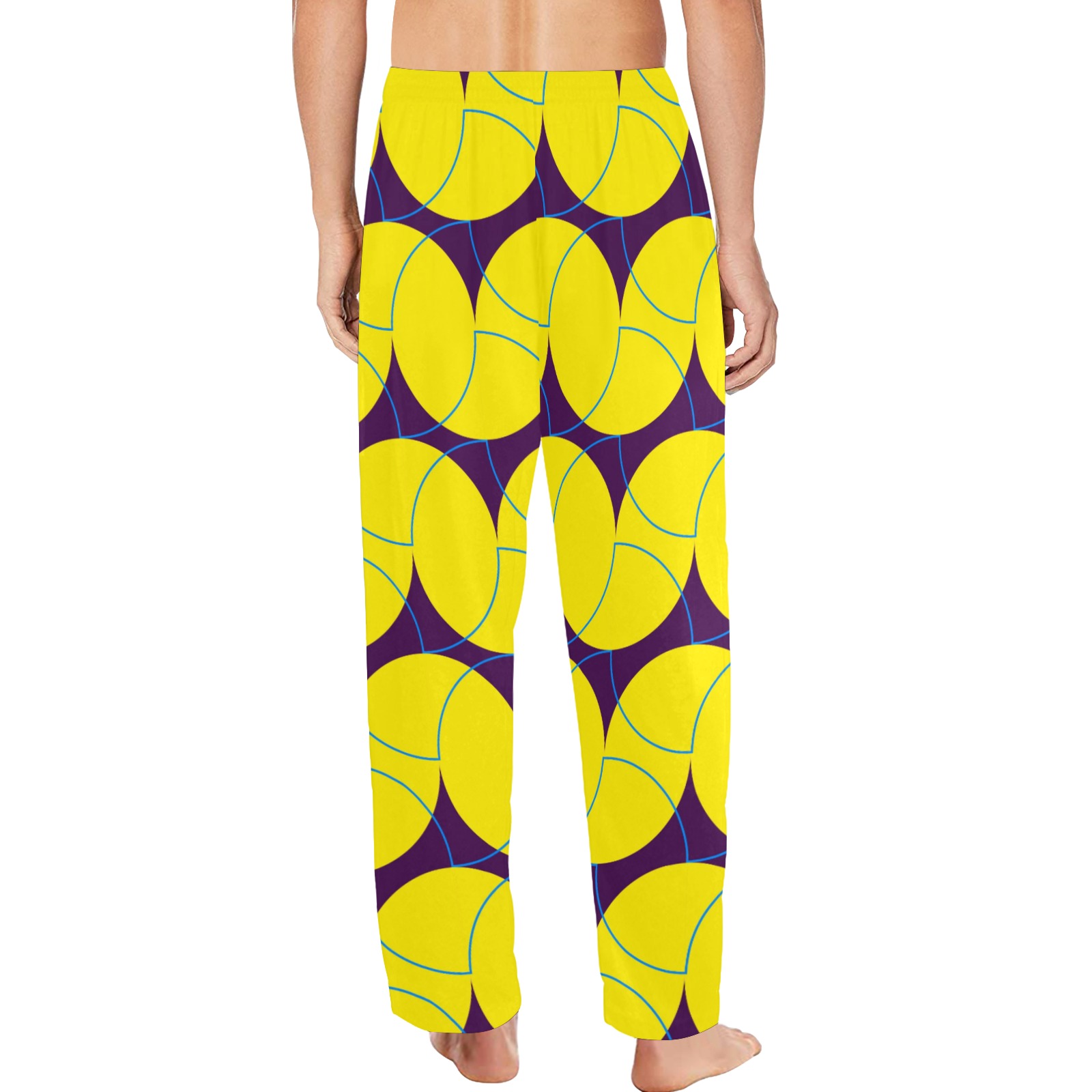 Geo Modern Pattern 45W Men's Pajama Trousers