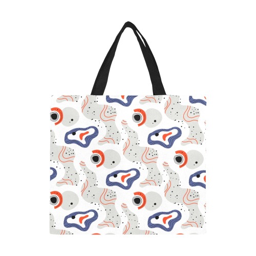 Elegant Abstract Mid Century Pattern All Over Print Canvas Tote Bag/Large (Model 1699)