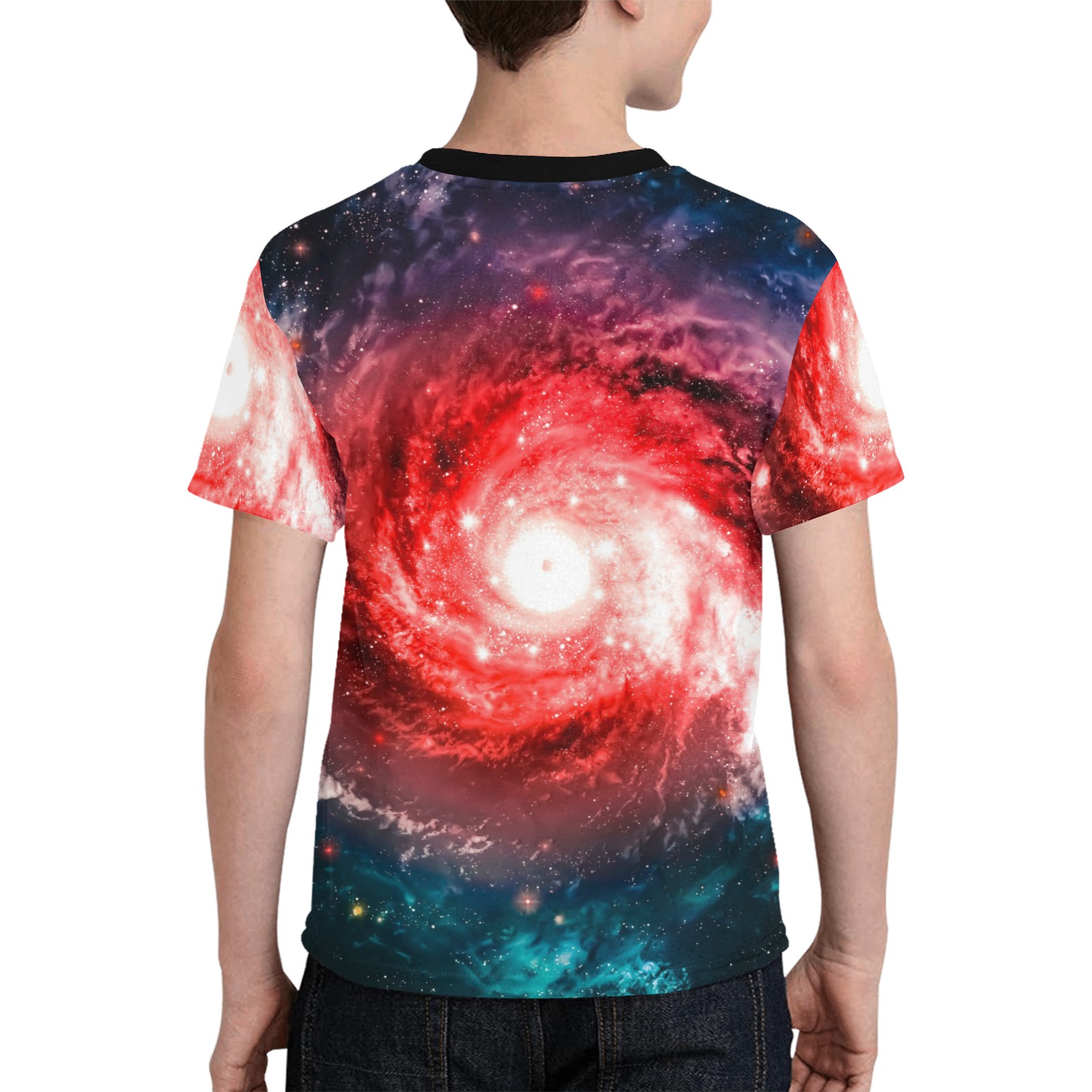 Galaxy Spiral Bebula Boys T Shirt Kids' All Over Print T-shirt (Model T65)
