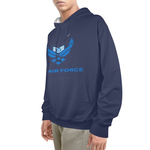 Staff Sergeant Offutt Air Force Base Men's Glow in the Dark Hoodie (Two Sides Printing)