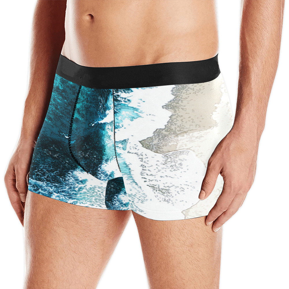 Ocean And Beach Men's All Over Print Boxer Briefs (Model L10)