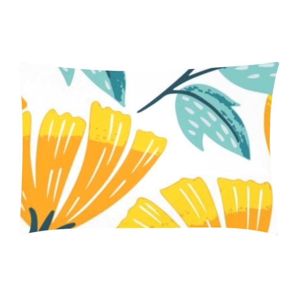 Yellow Floral 3-Piece Bedding Set