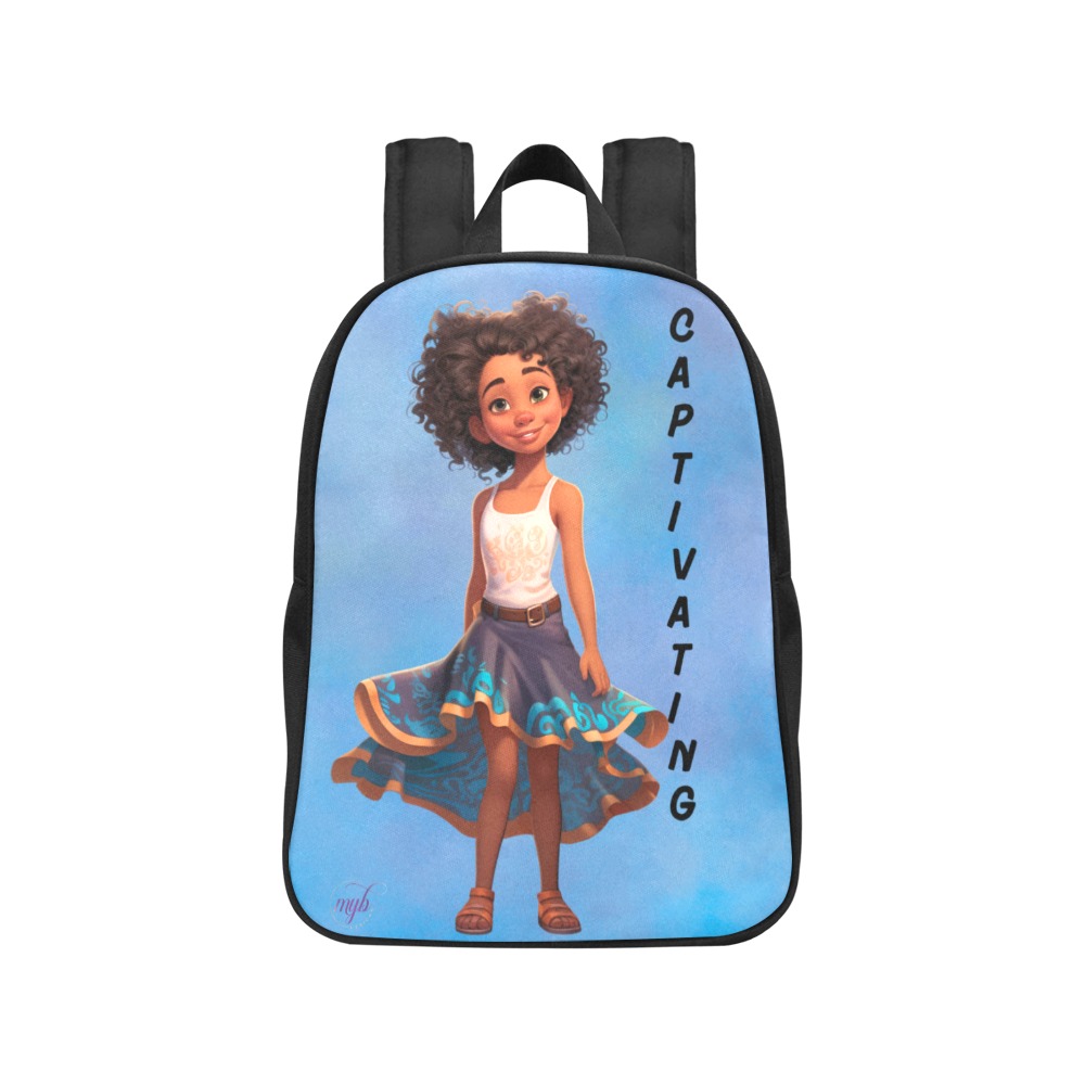 Nevaeh - Fabric School Backpack (Medium) Fabric School Backpack (Model 1682) (Medium)