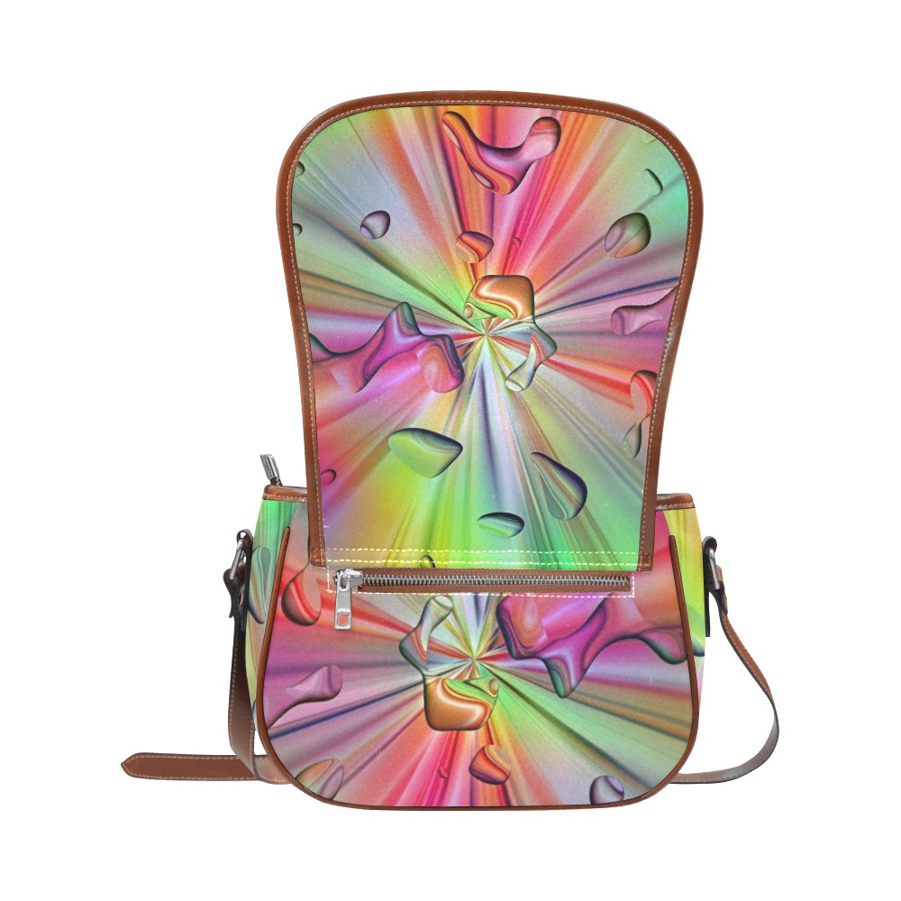 10 Years Nico Bielow Art Limited Motif Rainbow Saddle Bag/Large (Model 1649)