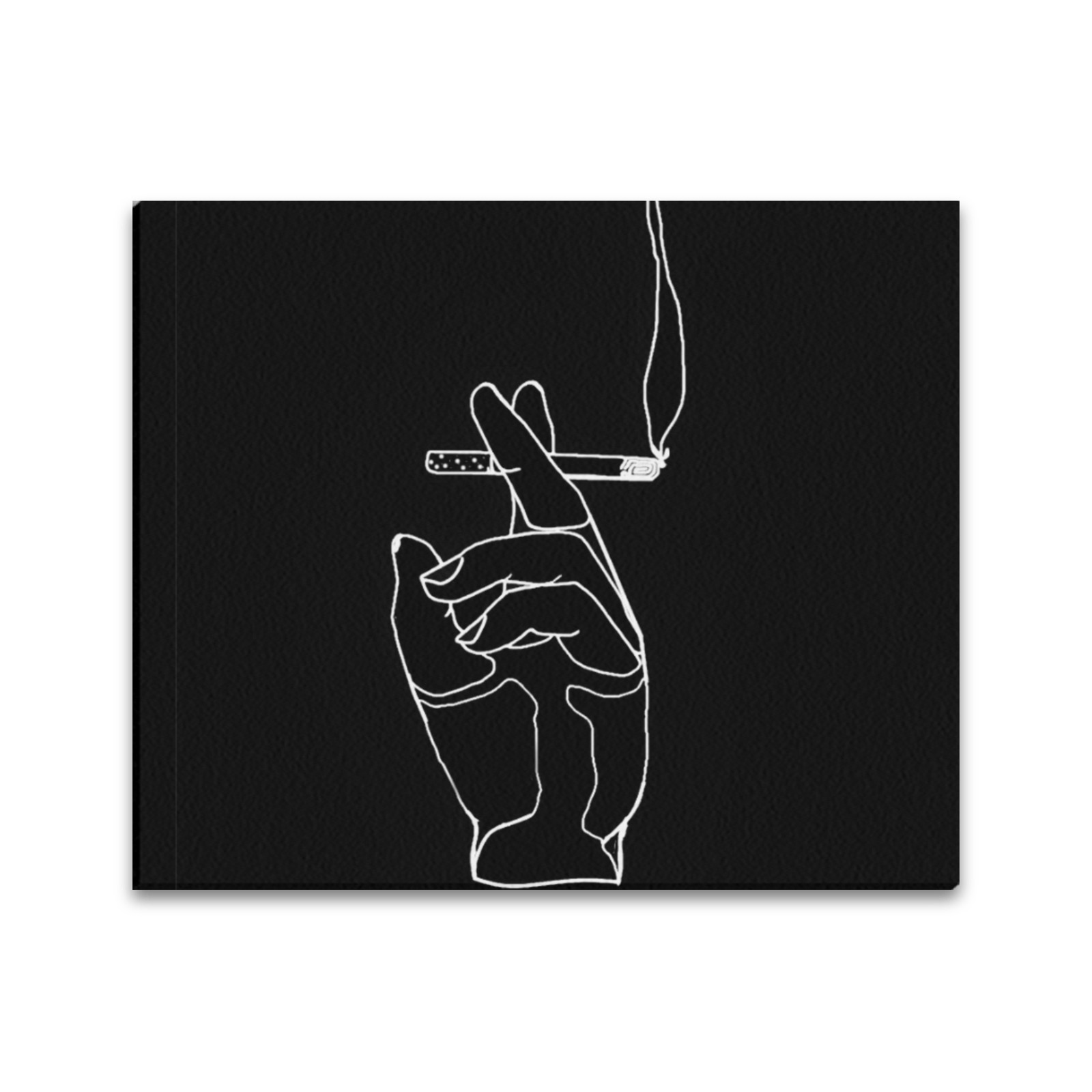 Smoking by Fetishworld Frame Canvas Print 24"x20"