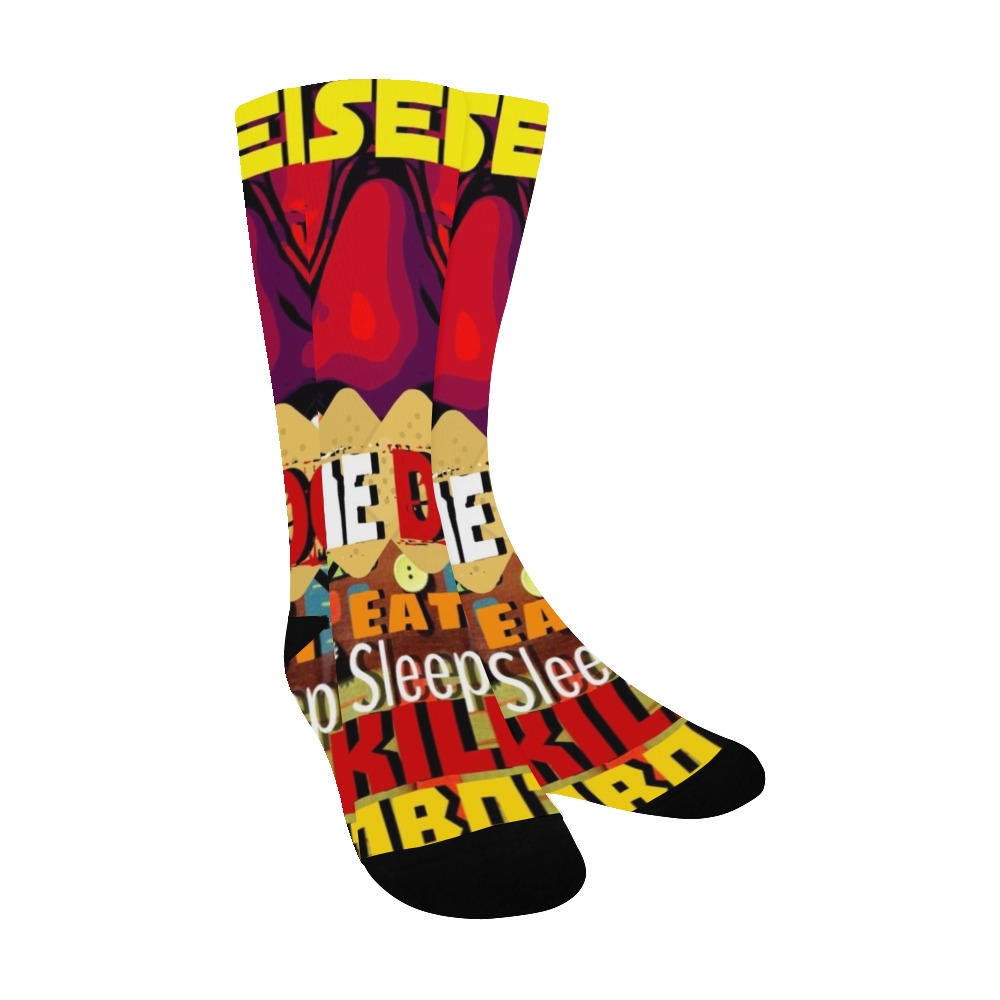 esk robots sox Men's Custom Socks