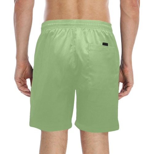 color asparagus Men's Mid-Length Beach Shorts (Model L51)
