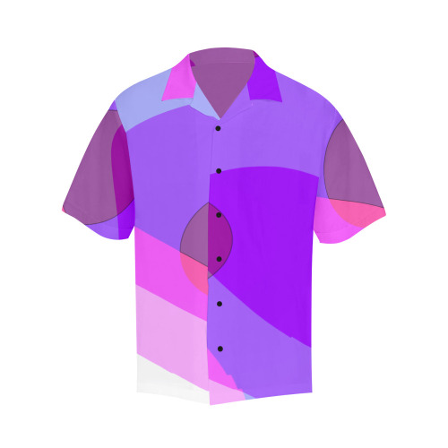 Purple Retro Groovy Abstract 409 Hawaiian Shirt (Model T58)