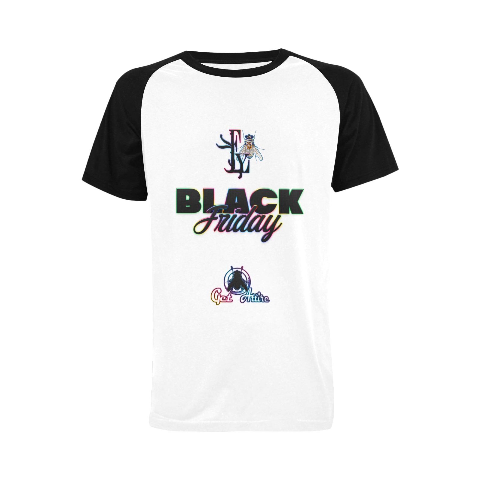 Black Friday Collectable Fly Men's Raglan T-shirt (USA Size) (Model T11)