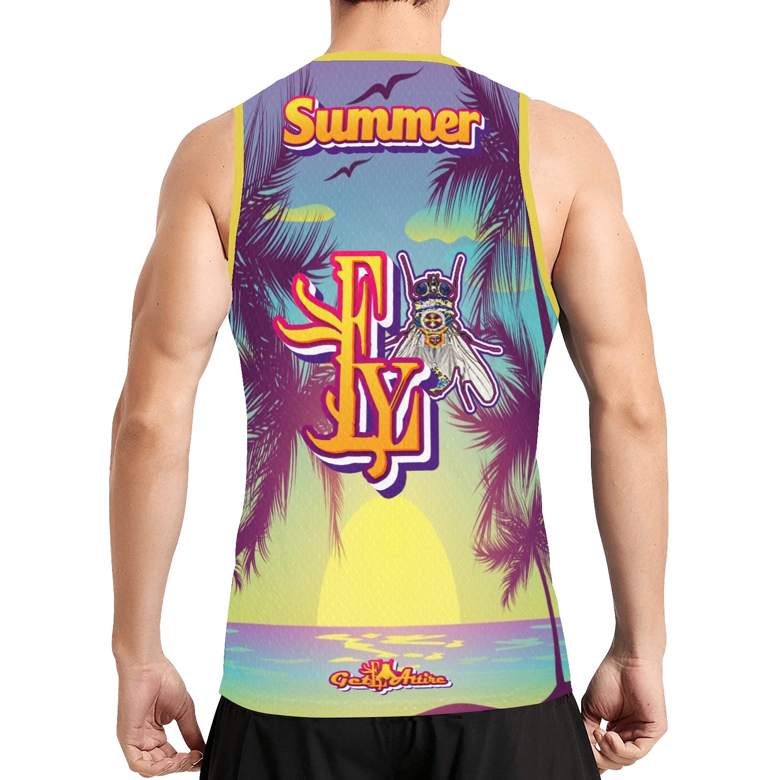 Summer Collectable Fly All Over Print Basketball Jersey