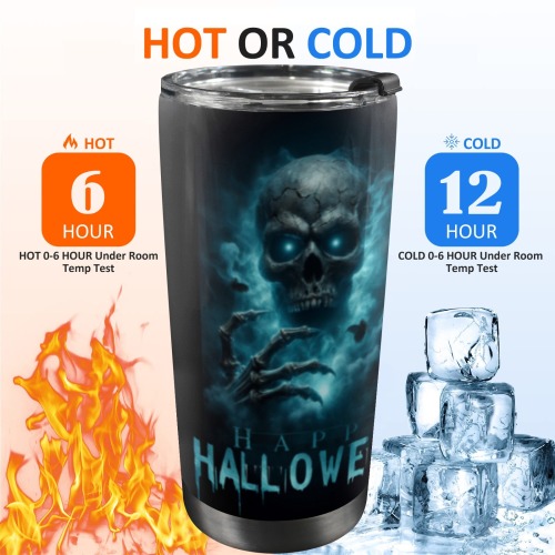 Happy Hello Ween 20oz Mobile Tumbler with Lid (Black Lock)