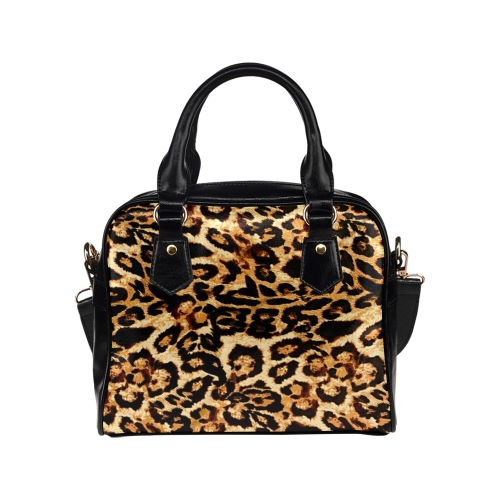 Leopard Print handbag LOVE_ 5 Shoulder Handbag (Model 1634)