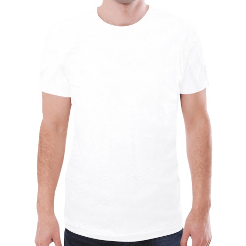 White Collection New All Over Print T-shirt for Men (Model T45)